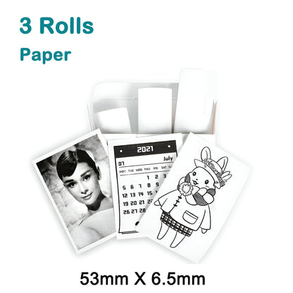Bluetooth Mini Pocket Printer – Inkless Thermal Printing for Travel