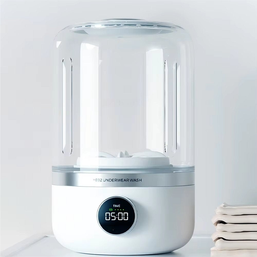 Portable Mini Washer with USB Rechargeable Battery for Easy Laundry