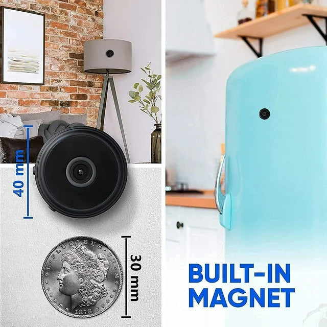 Compact 1080P HD Wifi Security Camera with Night Vision for Children