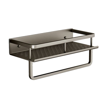 Stylish Carbon Steel Bathroom Shelf Set – Corrosion-Resistant Accessories