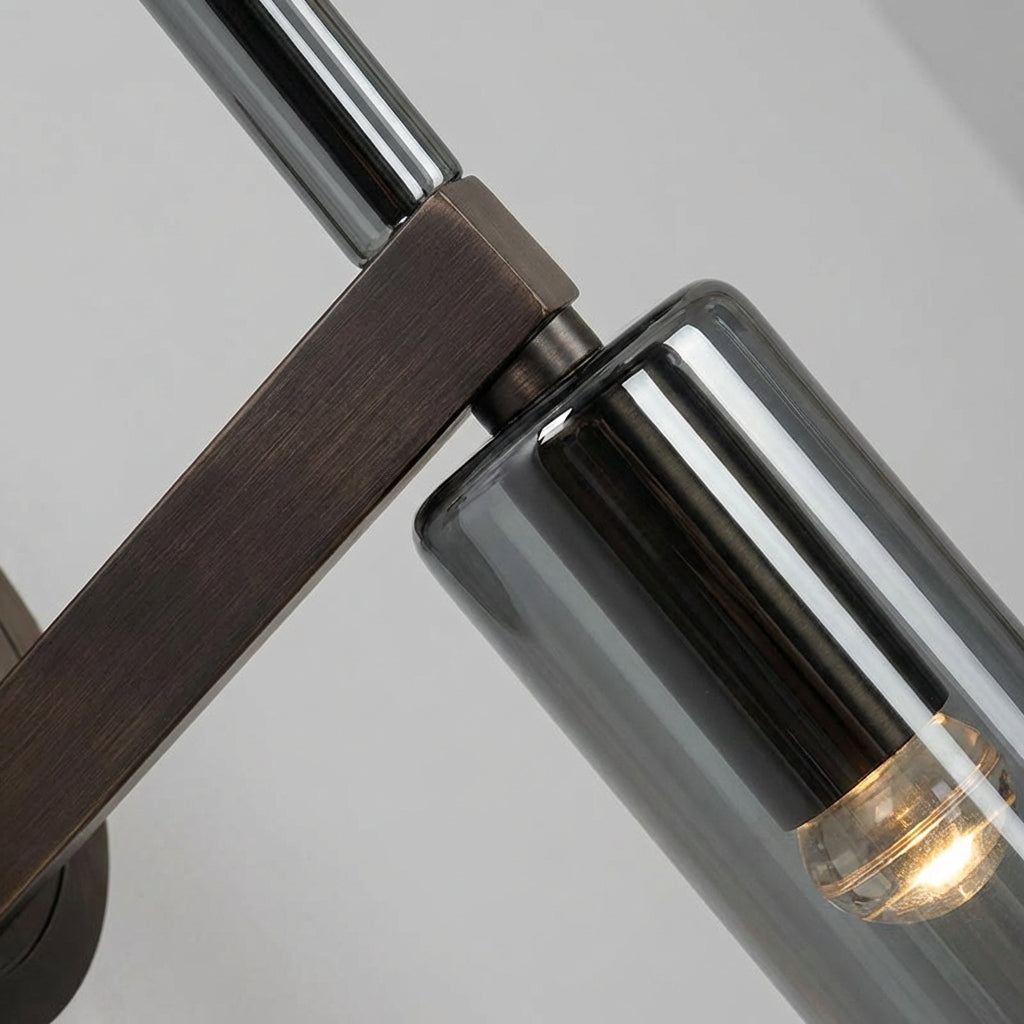 Contemporary Pendant Light with Smoke Glass Shade for a Cozy Atmosphere