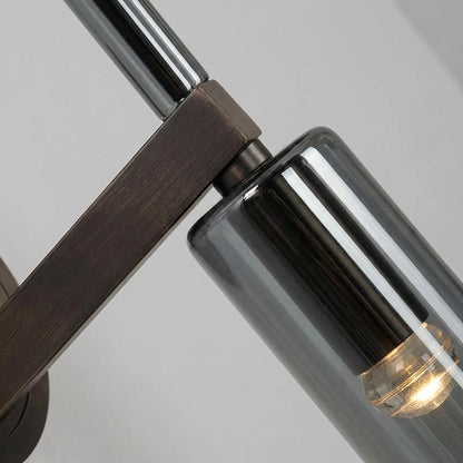 Contemporary Pendant Light with Smoke Glass Shade for a Cozy Atmosphere