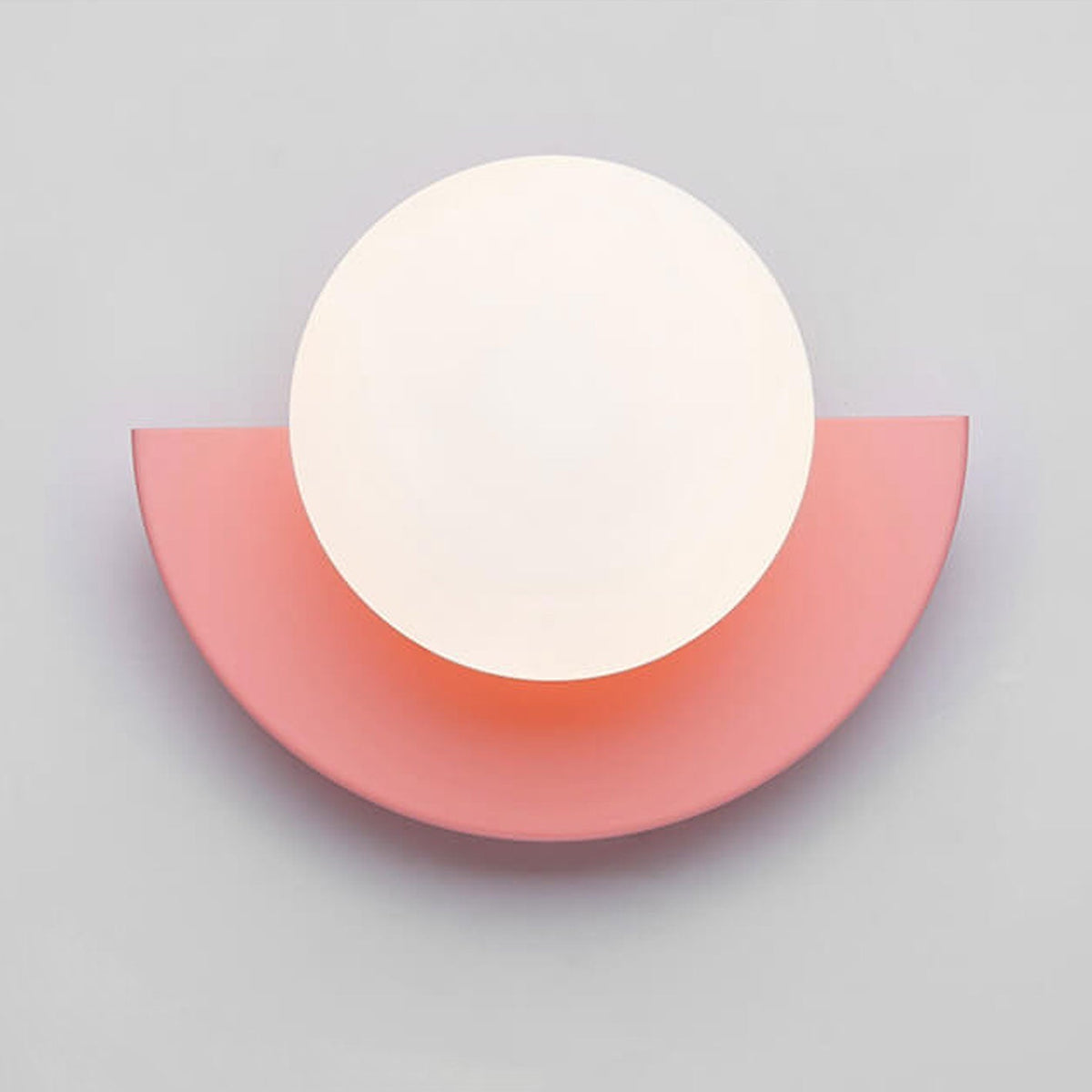 Modern Minimalist Wall Sconce with Colorful Glass Accent