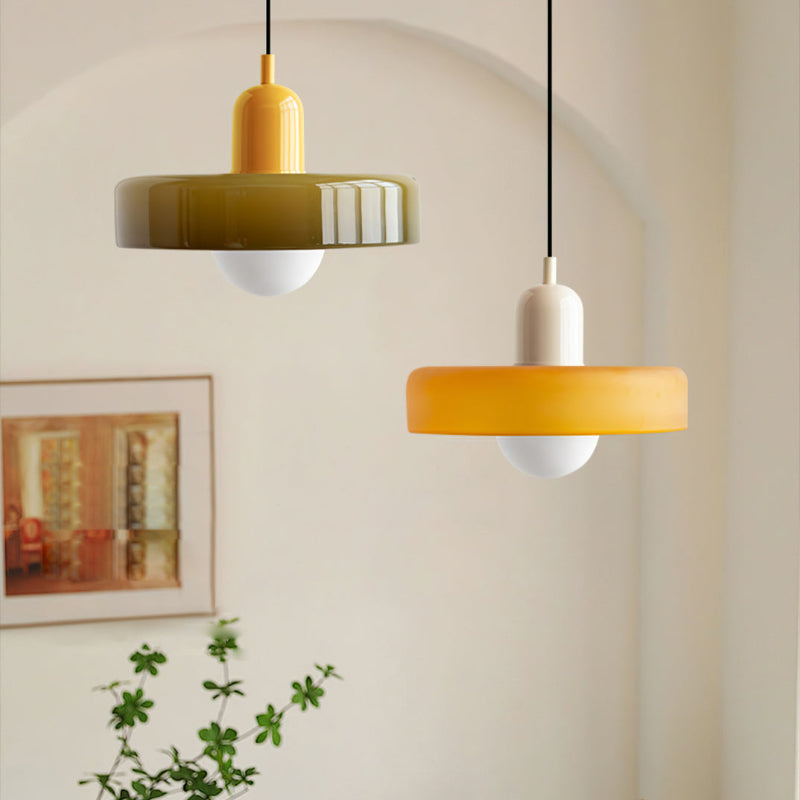 Two-Tone Pendant Light in Coastal Transitional Design
