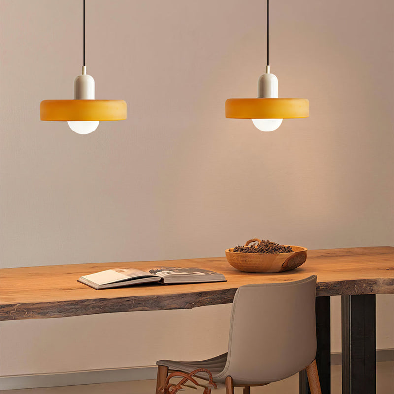 Two-Tone Pendant Light in Coastal Transitional Design
