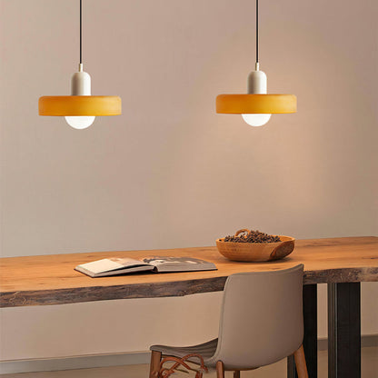 Two-Tone Pendant Light in Coastal Transitional Design