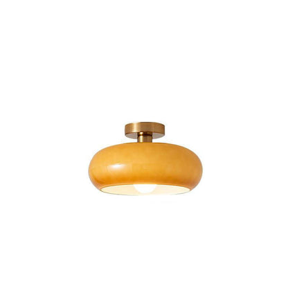 Round Ceiling Lamp in Art Deco Style