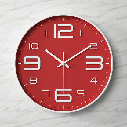 Large Number Clear Wall Clock for Simple Time Viewing