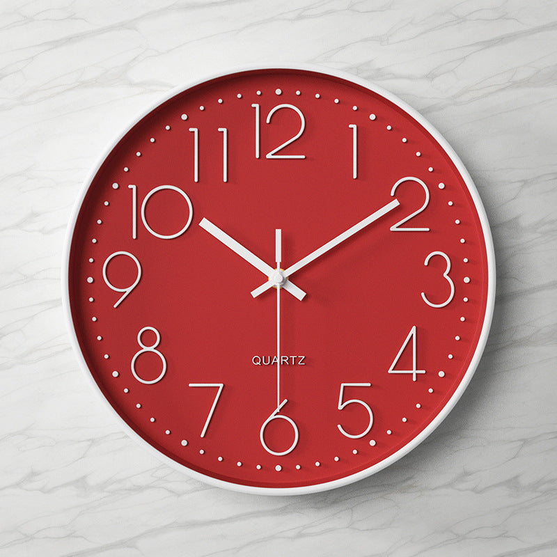 Large Number Clear Wall Clock for Simple Time Viewing
