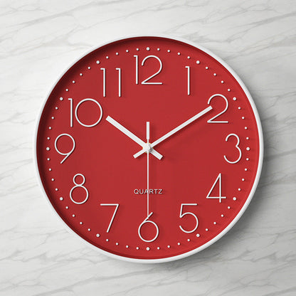 Large Number Clear Wall Clock for Simple Time Viewing
