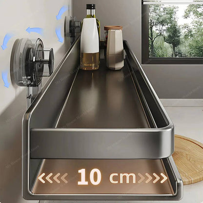 Adjustable Wall-Mounted Spice Rack Organizer for Home | Space-Saving Design