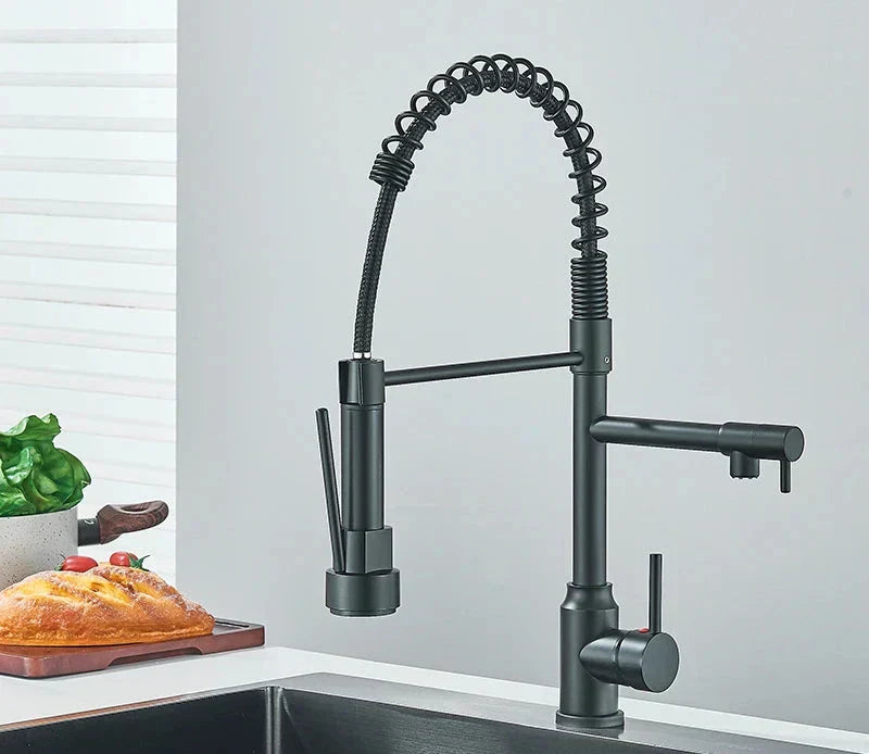 360° Swivel Kitchen Tap with Dual Spray Options – Flexible and Easy to Use
