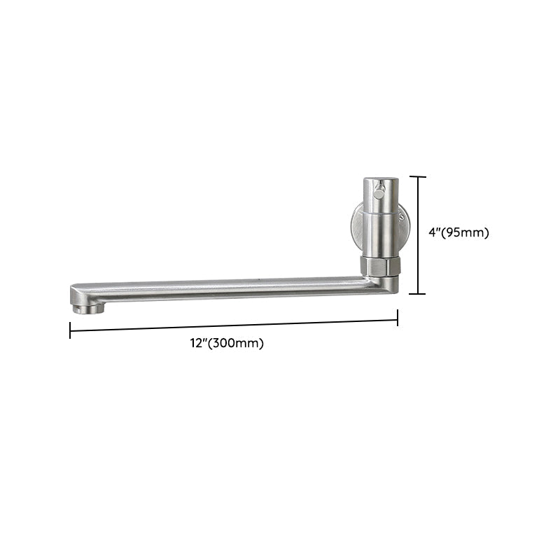 Stainless Steel Pot Filler Faucet with Swivel Spout – Wall Mount Design