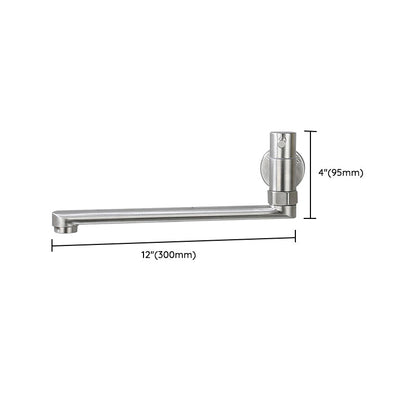 Stainless Steel Pot Filler Faucet with Swivel Spout – Wall Mount Design