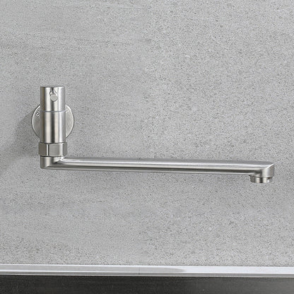 Stainless Steel Pot Filler Faucet with Swivel Spout – Wall Mount Design