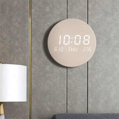 Sleek Rechargeable Wall Clock – Modern Minimalist Design for Home Decor