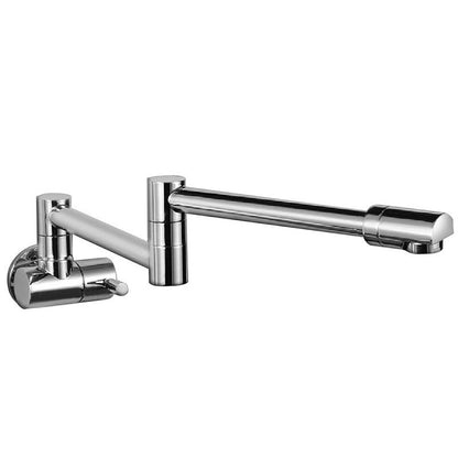 Wall-Mounted Pot Filler Tap with Pull-Down Spout for Easy Cooking