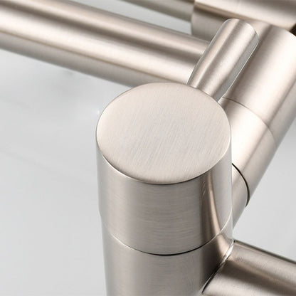 Wall-Mounted Pot Filler Tap with Pull-Down Spout for Easy Cooking