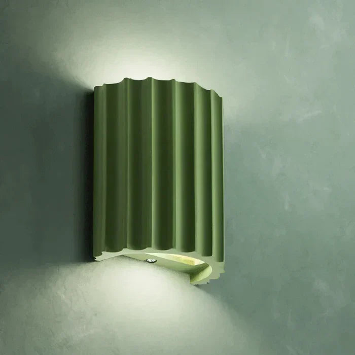 LED Wall Sconce Light in Unique Resin Design for Cozy Atmosphere