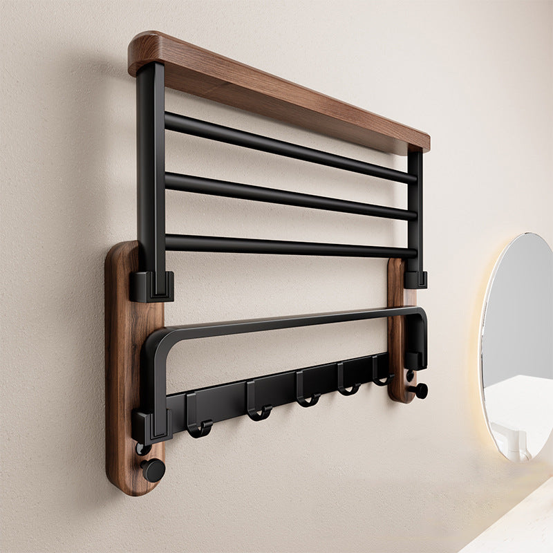 Space-Saving Stainless Steel Towel Rack – No-Drill Installation for Modern Bathrooms