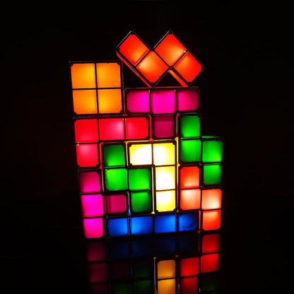 Interactive Tetris Lamp - Modular LED Lighting for Creative Home Decor