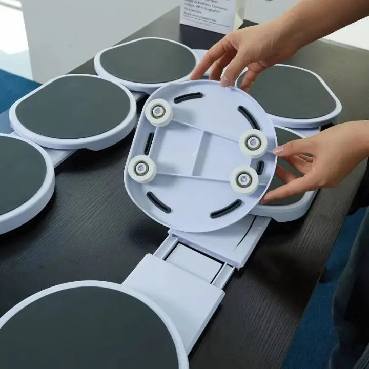 Rotating Serving Tray with Non-Slip Design & Heat Resistance for Dining