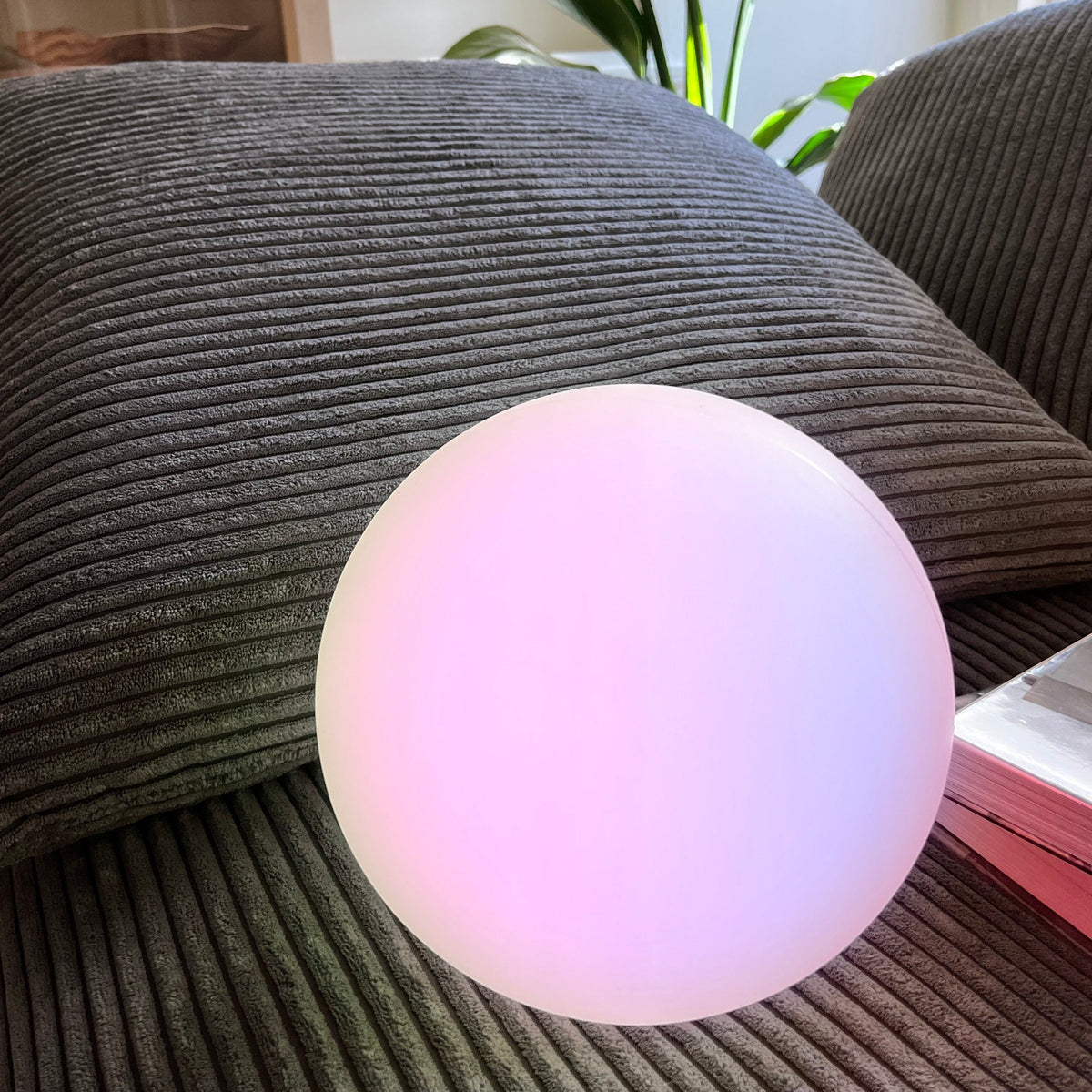 Versatile Color-Adjustable Orb Lamp with Remote Control