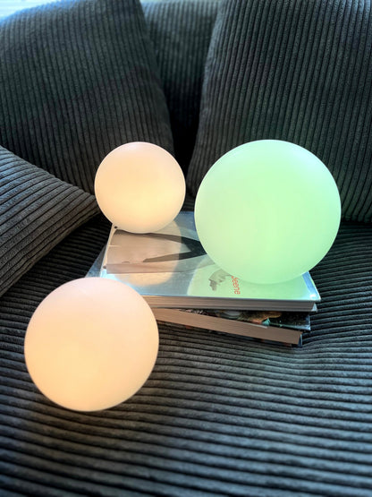 Versatile Color-Adjustable Orb Lamp with Remote Control