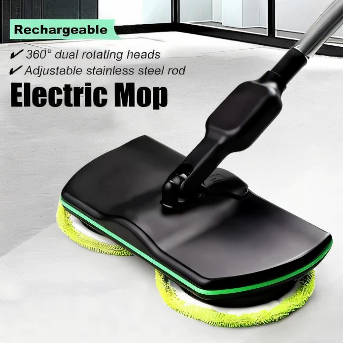 Dual Motor Electric Mop with Adjustable Handle, 40-50 Minutes Operation
