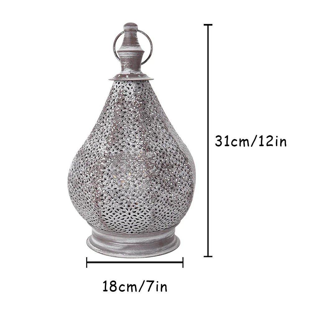 Intricately Patterned Moroccan Style Table Lamp for Cozy Room Illumination