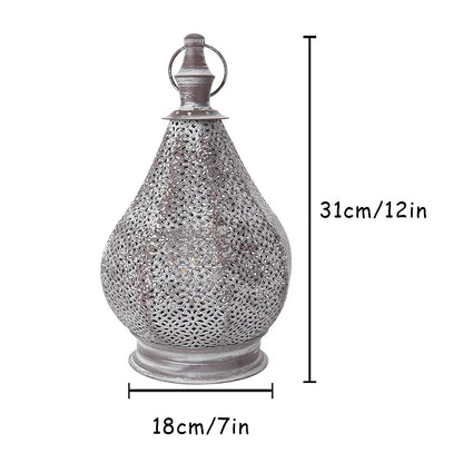 Intricately Patterned Moroccan Style Table Lamp for Cozy Room Illumination