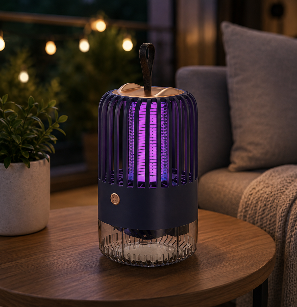 Rechargeable Mosquito Repellent Light with USB – Chemical-Free UV Lamp for Indoor and Outdoor Use, Covers 323 sq ft