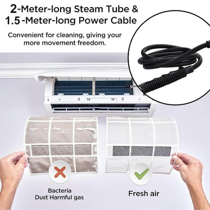 2500W High Pressure Steam Cleaner - Fast Heating Multi-Surface System