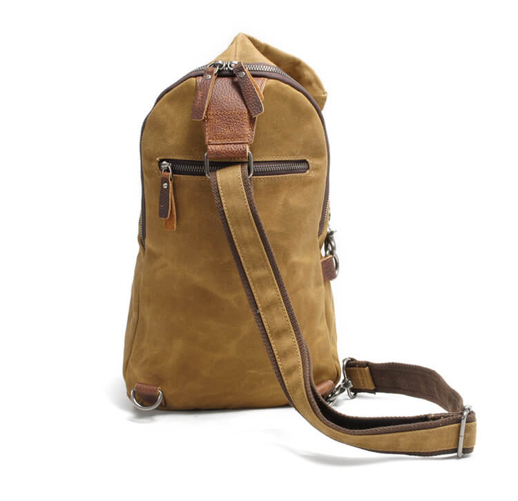 Versatile Water-Resistant Canvas Crossbody Bag with Anti-Theft Pocket