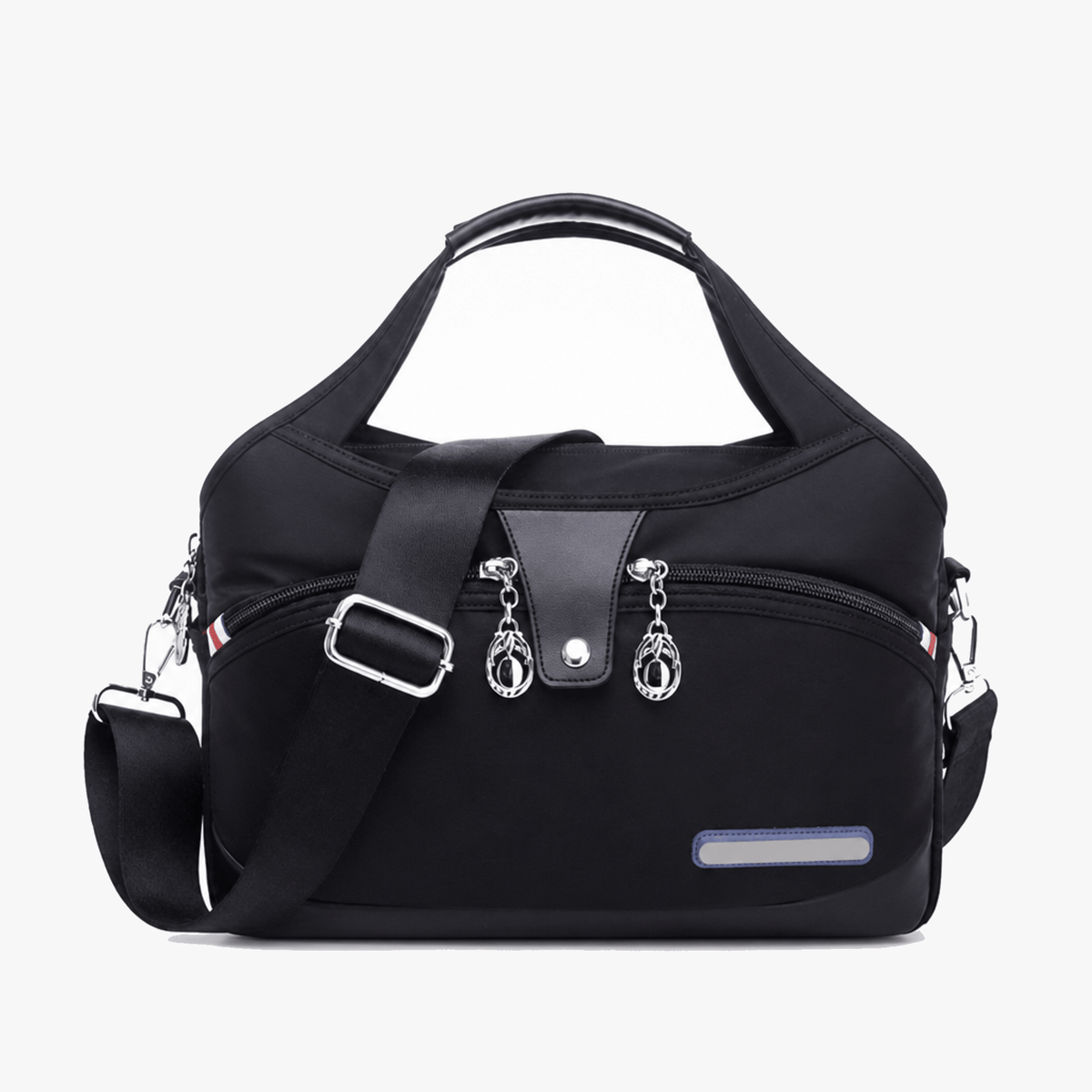 Water-Resistant Crossbody Bag with Adjustable Strap and Multiple Pockets