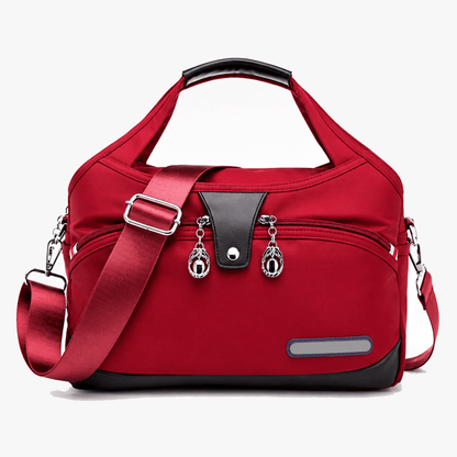 Water-Resistant Crossbody Bag with Adjustable Strap and Multiple Pockets