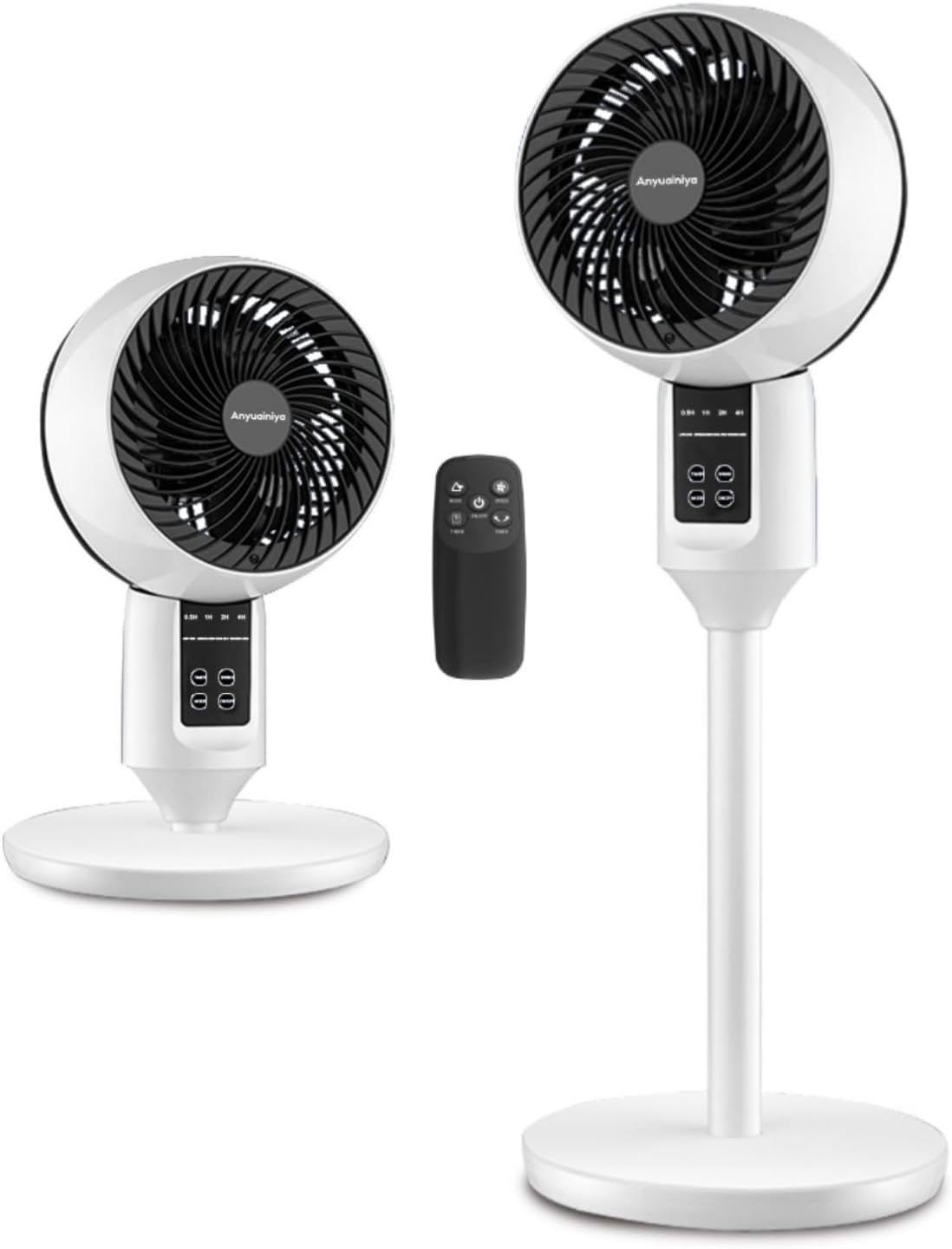 Remote-Controlled Oscillating Fan – Height Adjustable for Effective Cooling