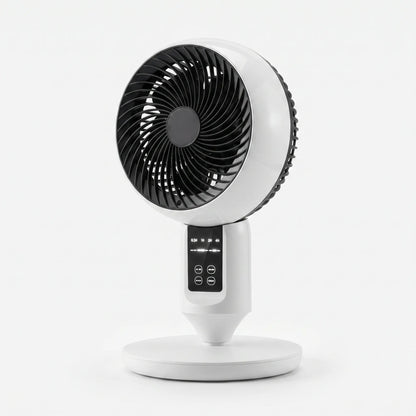 Remote-Controlled Oscillating Fan – Height Adjustable for Effective Cooling