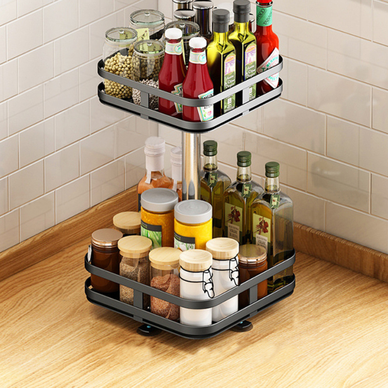 360° Rotating Storage Rack – Space-Saving Organizer for Easy Access