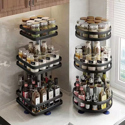 360° Rotating Storage Rack – Space-Saving Organizer for Easy Access