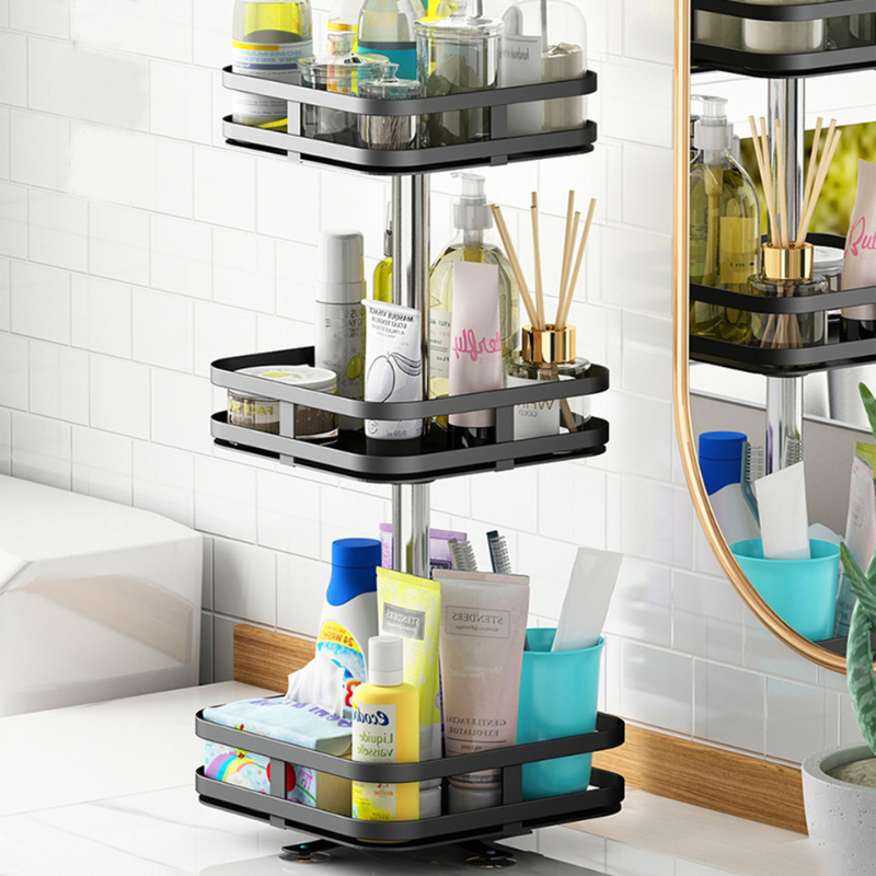 360° Rotating Storage Rack – Space-Saving Organizer for Easy Access