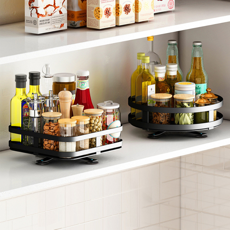 360° Rotating Storage Rack – Space-Saving Organizer for Easy Access
