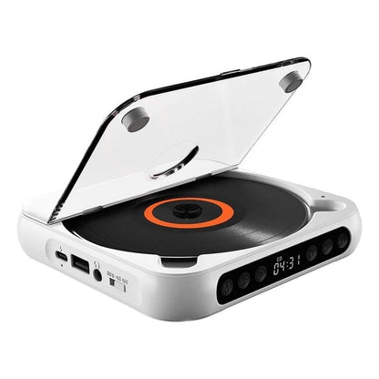 Portable Bluetooth CD Player with Extended Battery Life – Compact Design for Travel