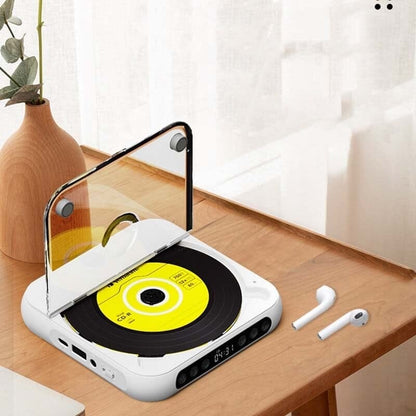 Portable Bluetooth CD Player with Extended Battery Life – Compact Design for Travel
