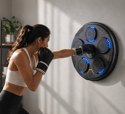 Bluetooth Punching Trainer with Adjustable Speed, Wall-Mounted Music Box