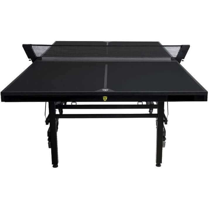 ElitePlay Pro 9' Folding Ping Pong Table - Jet Black
