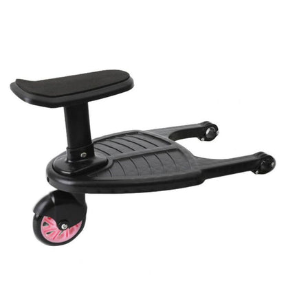 Child Ride-Along Board with 360° Swivel Wheels for Strollers