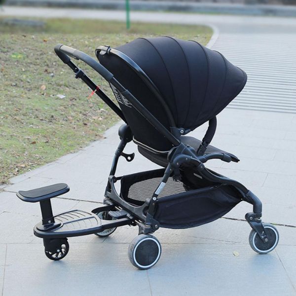 Child Ride-Along Board with 360° Swivel Wheels for Strollers