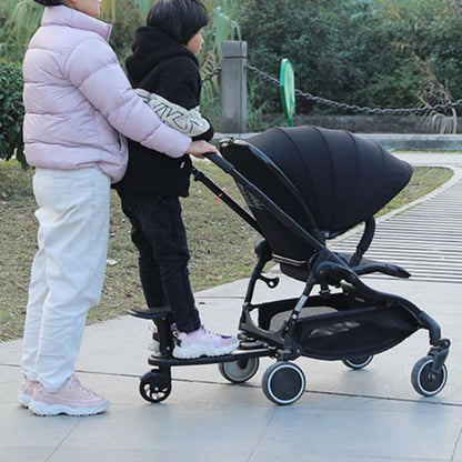 Child Ride-Along Board with 360° Swivel Wheels for Strollers