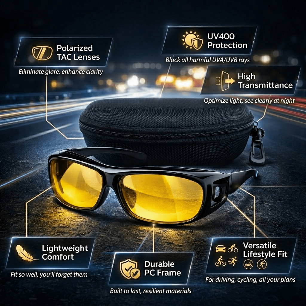 Night Vision Polarized Glasses for Safer Driving